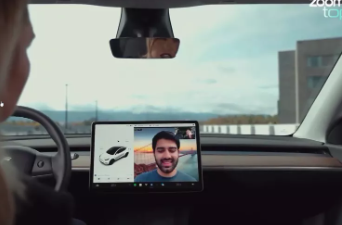 你可能很快就能在你的Tesla上进行Zoom通话
