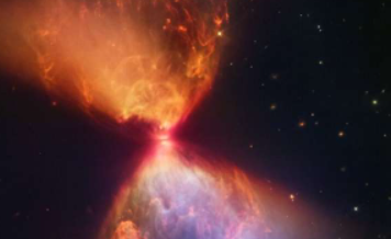 韦伯望远镜显示正在形成的恒星周围有炽热的沙漏
