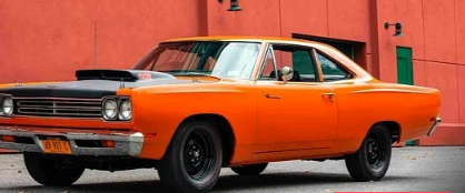 这款1969年的PlymouthRoadRunnerA12Coupe是真正的维生素C橙色摩托车手