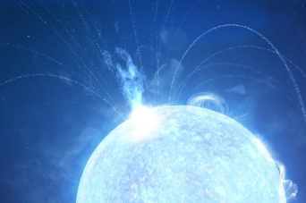 天文学家在遥远的磁星中检测到自旋下降故障