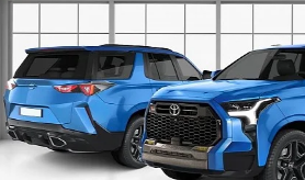 2025年首款ToyotaGR4Runner看起来更像一款更小 更愤怒的CGISequoiaSUV