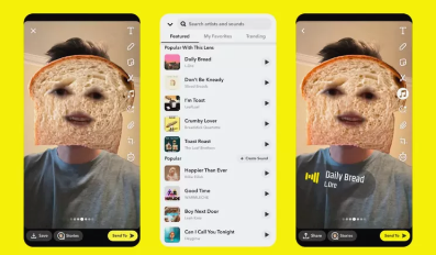 Snapchat为其创意工具集添加了一系列新声音