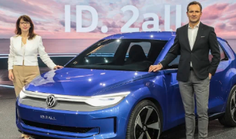 大众汽车推出了一款全新的电动汽车概念车VolkswagenID