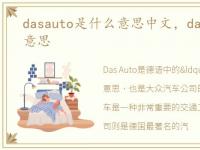 dasauto是什么意思中文，dasauto是什么意思