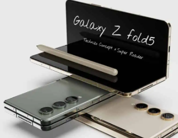 三星GalaxyZFold5概念可视化无缝设计