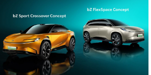 丰田在2023年上海车展上推出两款纯电动bZ概念车