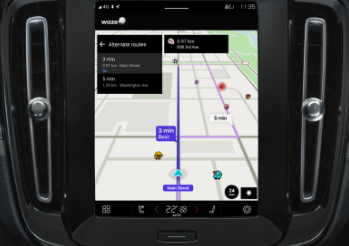 沃尔沃汽车现在可以使用Waze应用程序