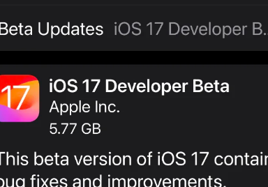 Apple免费提供iOS17 iPadOS17 watchOS10开发者测试版