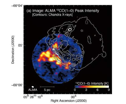 ALMA观测为与超新星遗迹LHA120N49相关的分子云提供了更多线索