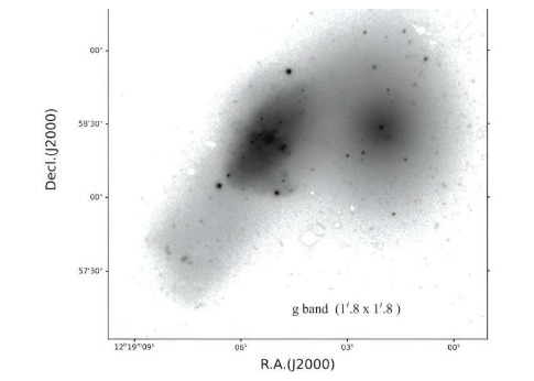 观测探索矮星系VCC322合并的本质