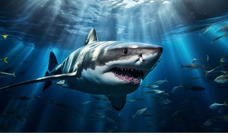 标签项目揭示了难以捉摸的白鲨